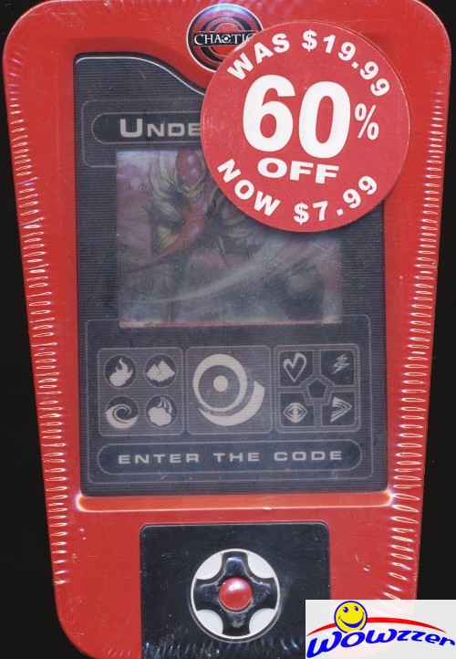 CHAOTIC TCG EXCLUSIVE Scanner Underworld RED Collectible Tin-5 Booster Packs