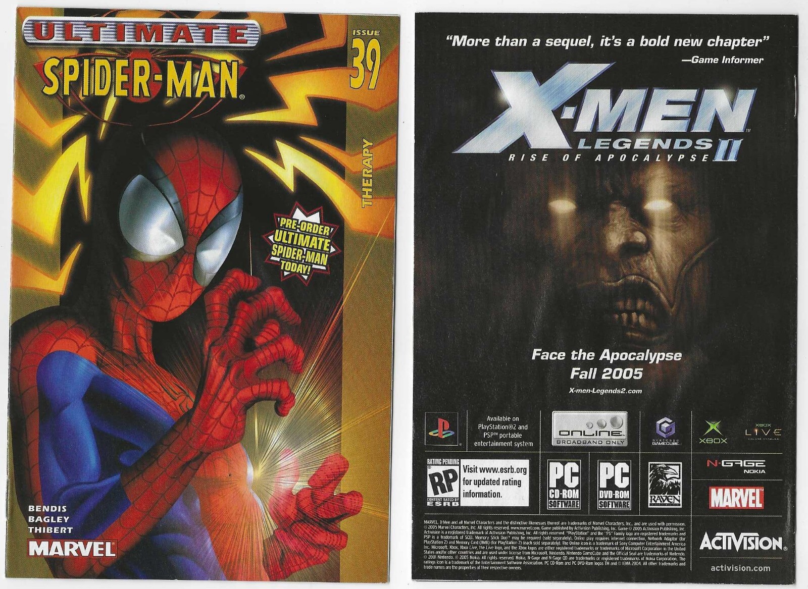 ULTIMATE SPIDERMAN 39 VFNM 2005 ACTIVISION MINI COMIC GIVEAWAY PROMO VARIANT