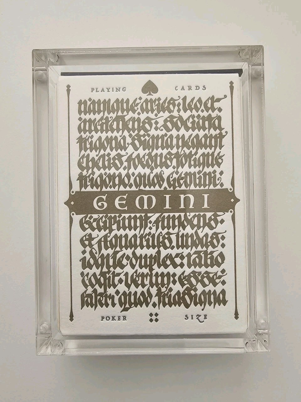 Stockholm17 Gemini Experimental Playing Cards Includes Carat Case *RARE*