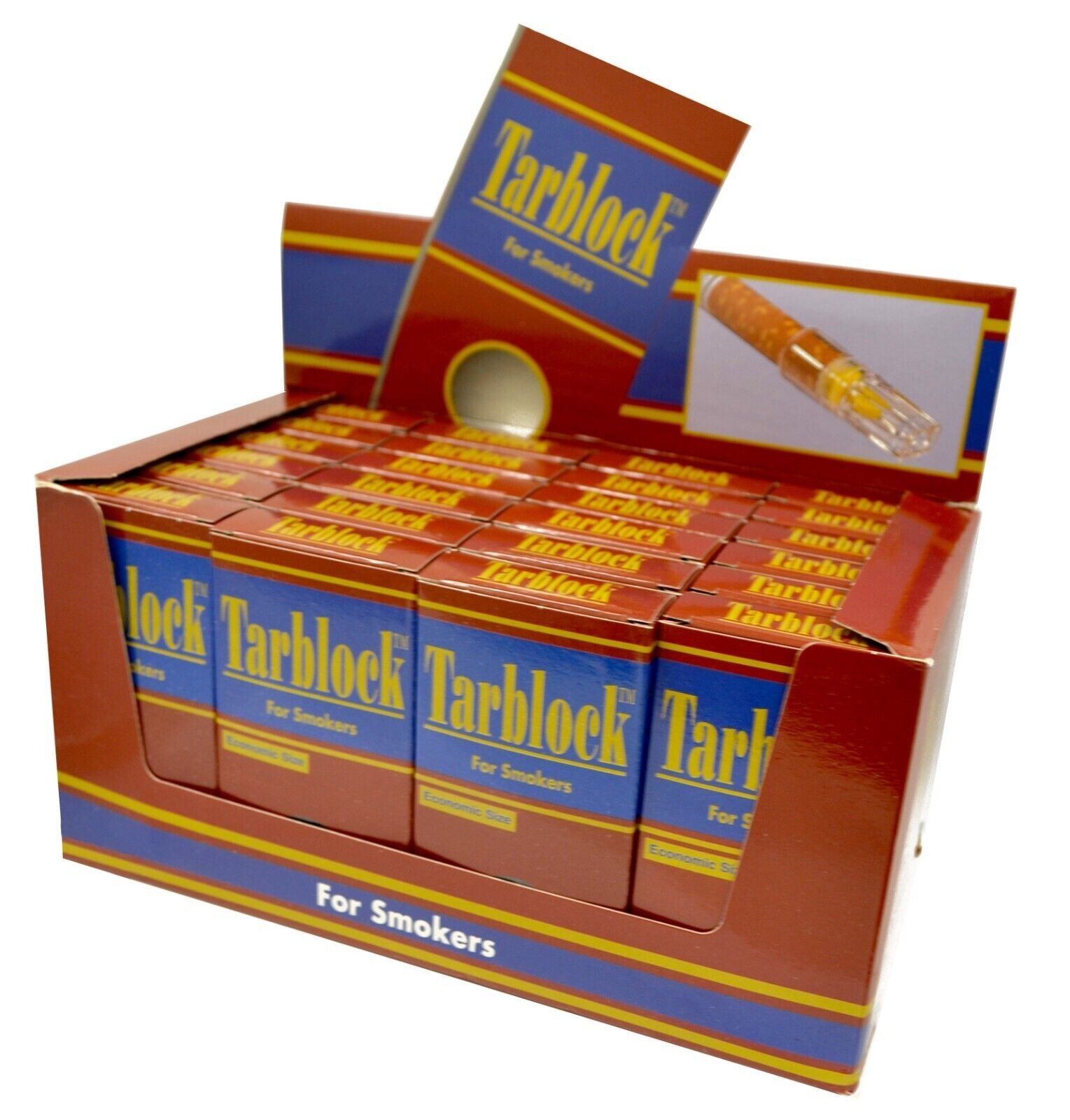 TARBLOCK Cigarette Filter Tips 24 Packs (720 filters) ~Free Shipping (4 HOLES)