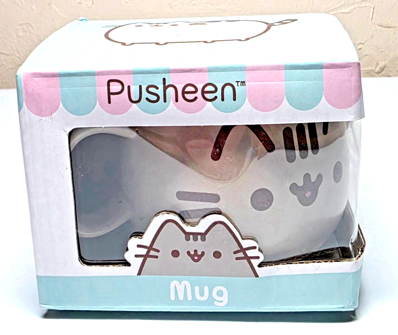 Pusheen Character Mug Kitty Cat Face Ears Ceramic Coffee Tea Cup 2017