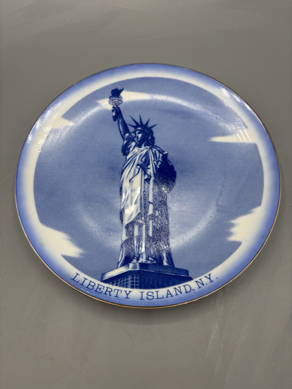 Vintage Liberty Island NY Statue of Liberty Collector Plate Made Japan 8\