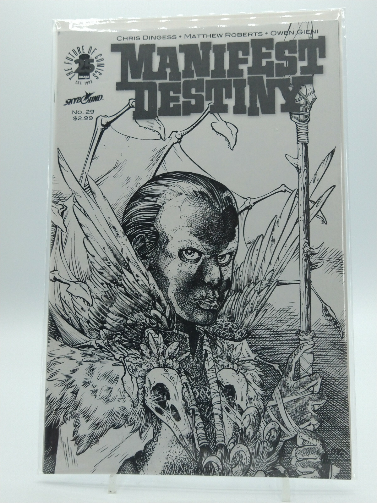 Manifest Destiny #29 B&W Variant 2017 Image Comics VF 