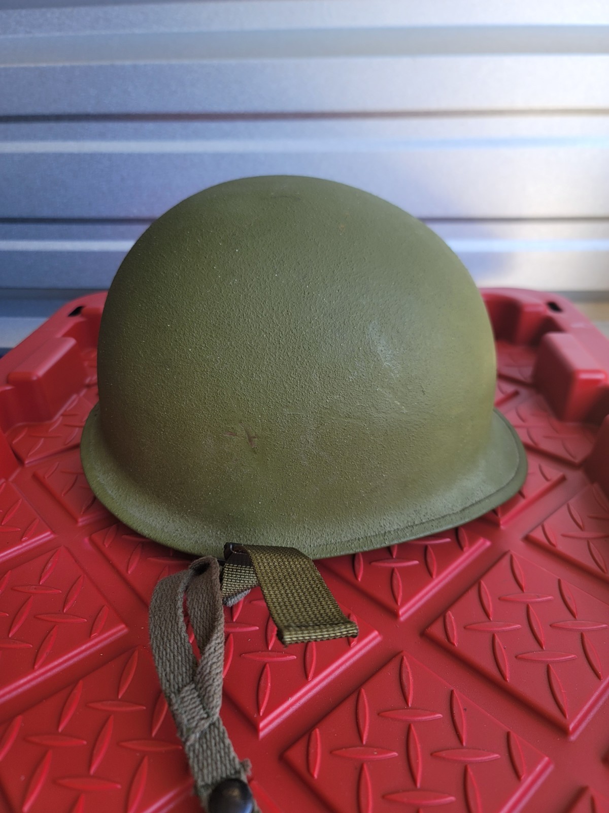 ORIGINAL KOREAN VIETNAM WAR US ARMY AIRBORNE PARATROOPER M1C STEEL HELM ET