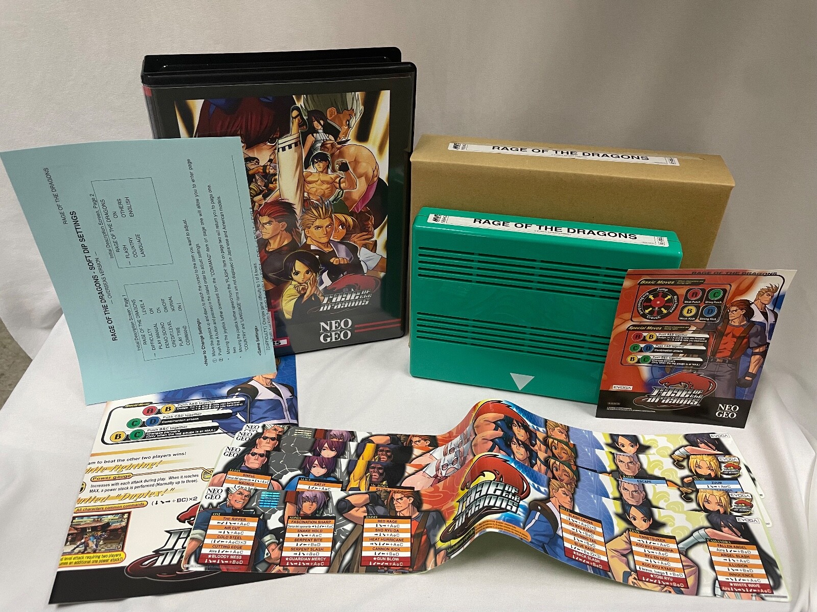 Neo Geo Rage of the Dragons MVS SNK - COMPLETE IN BOX - TESTED