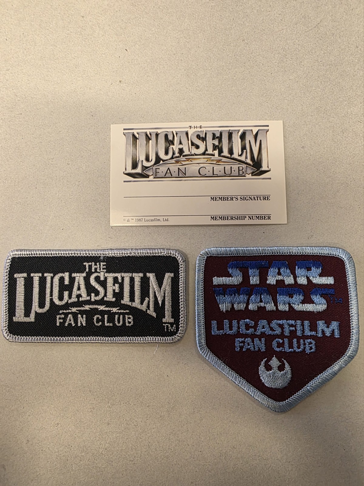 Lucas Film Fan Club Patch Vintage