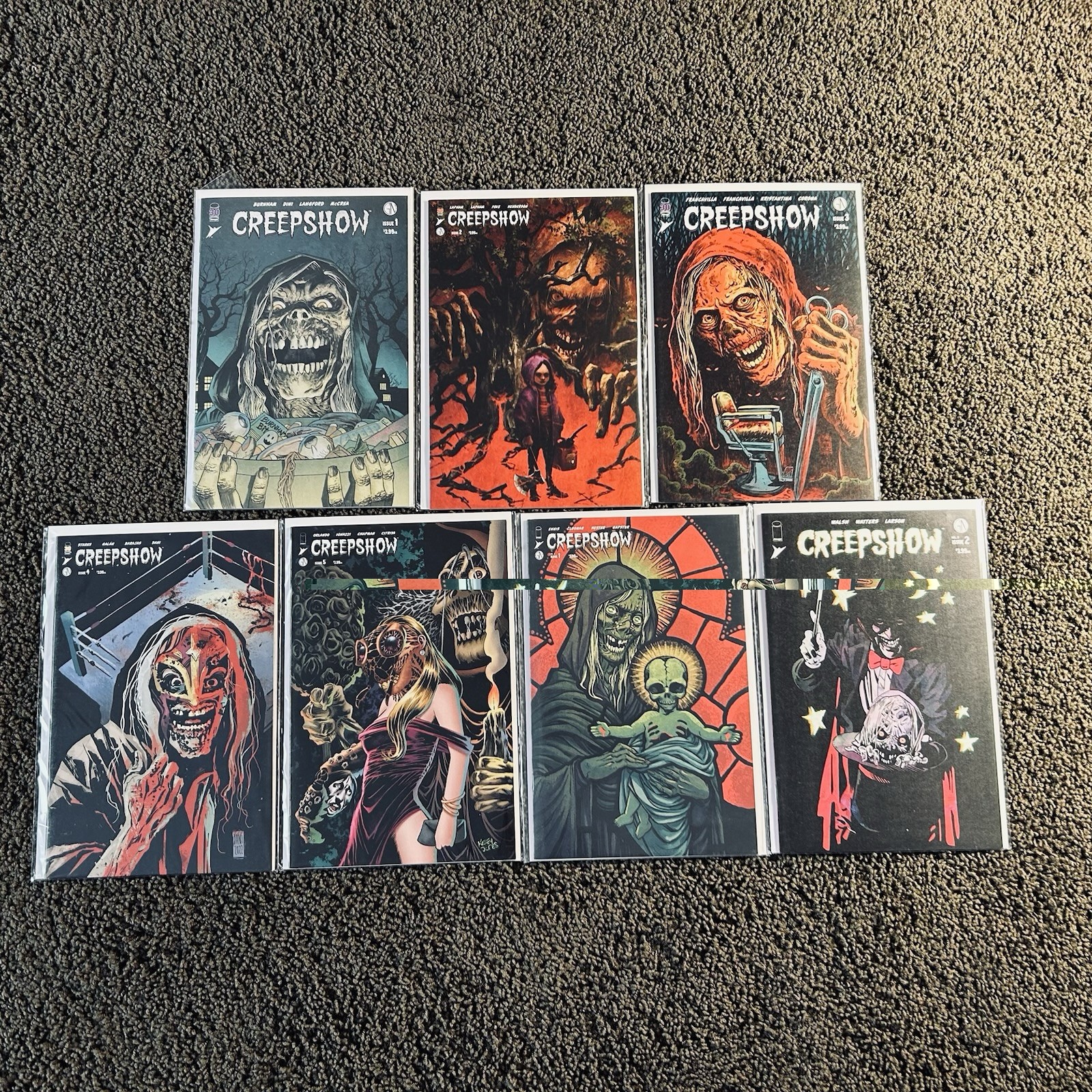 Creepshow Volume 1 #1-5 Complete Series & Vol. 2 1-2 Set Lot of 7 Image Comics