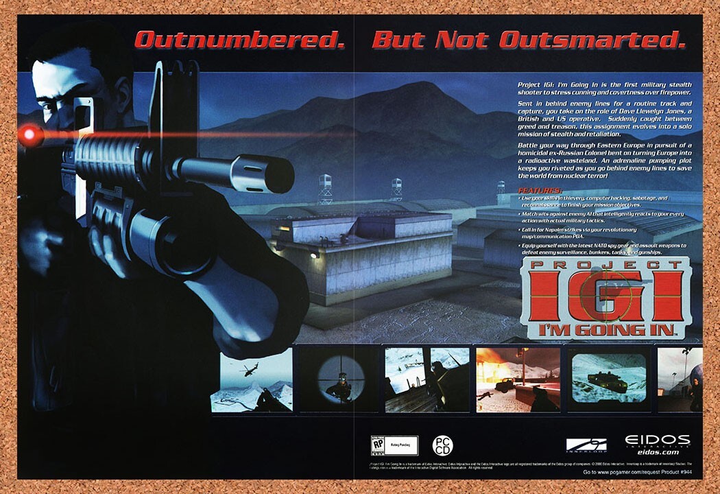 2001 Project IGI PC Original Advertisement / Retro Promo v1