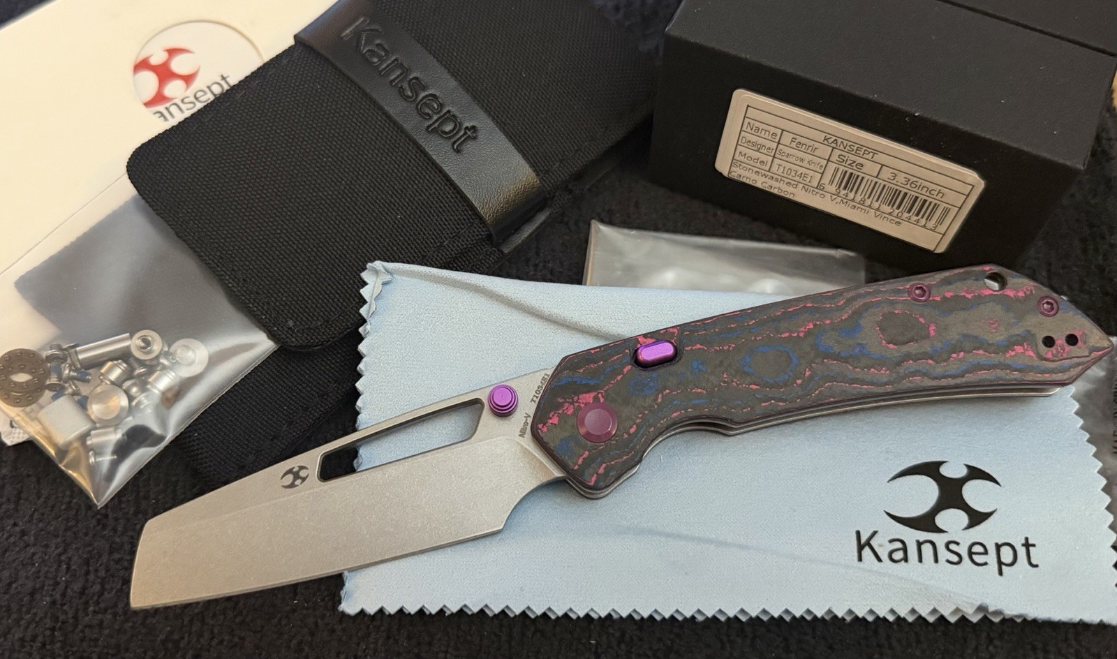 KANSEPT Fenrir Exclusive. Stonewashed Nitro V.  Miami Vice Camo Carbon
