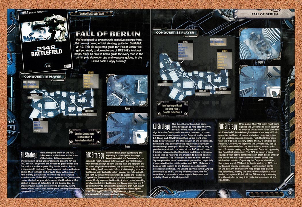 2006 Battlefield 2142 Fall Of Berlin Original Advertisement / Retro Promo vr5