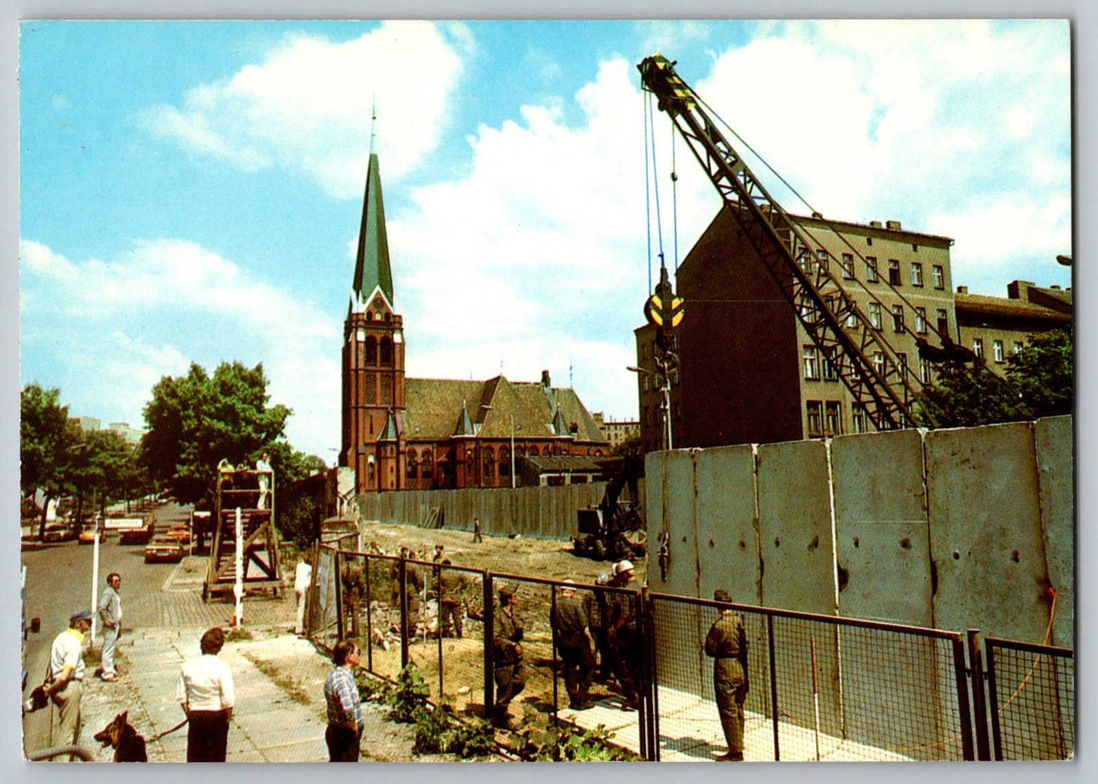 Postcard - Berlin, The Wall At Bernau Street