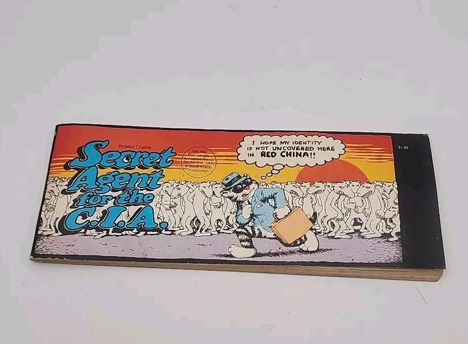 Vintage 1972 Robert Crumb Comic Fritz Cat Secret Agent For The CIA Ballantine