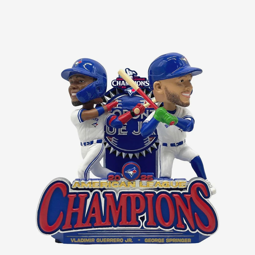 Vladimir Guerrero Jr. George Springer Toronto Blue Jays 2025 AL Champ Bobblehead