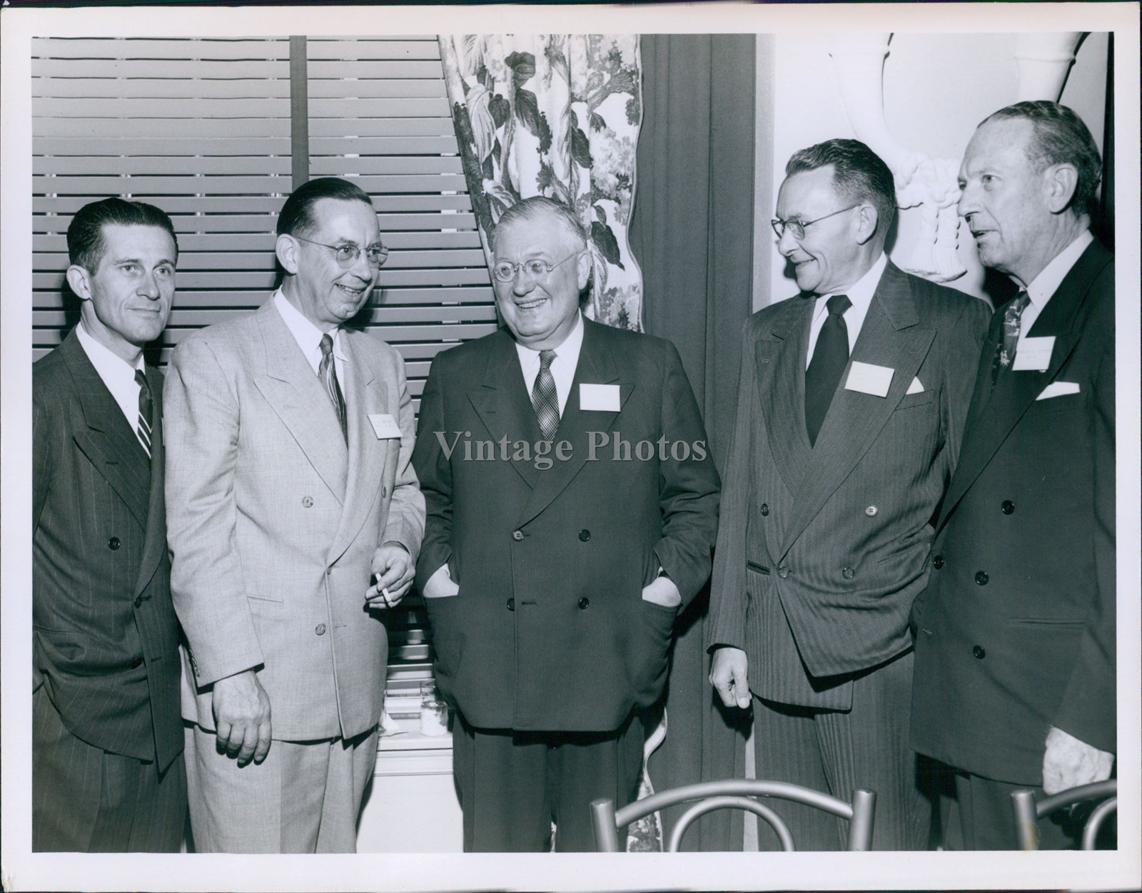 Phillips Ec Robison Ray Thomson Weimer Sam Johnson Business Men Photo 6x8