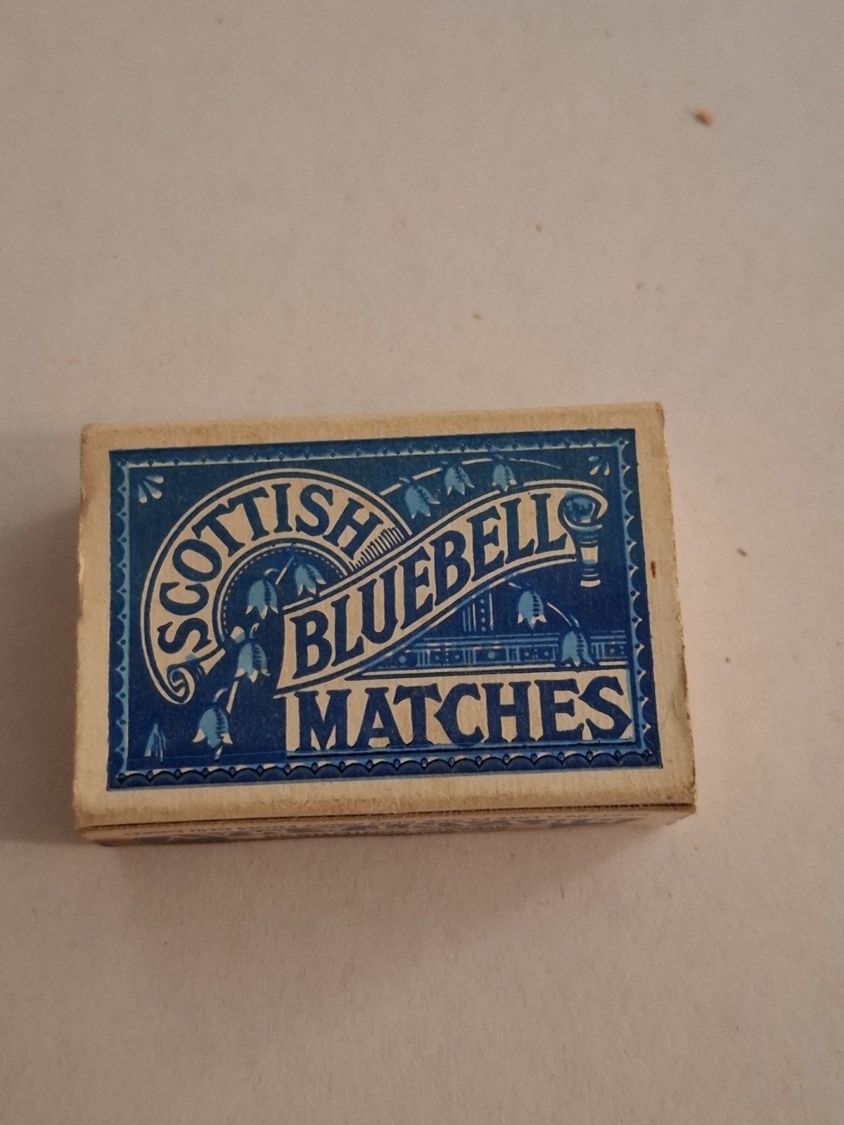 Vintage Scottish Bluebell Matches British Empty Matchbox Circa 1950s