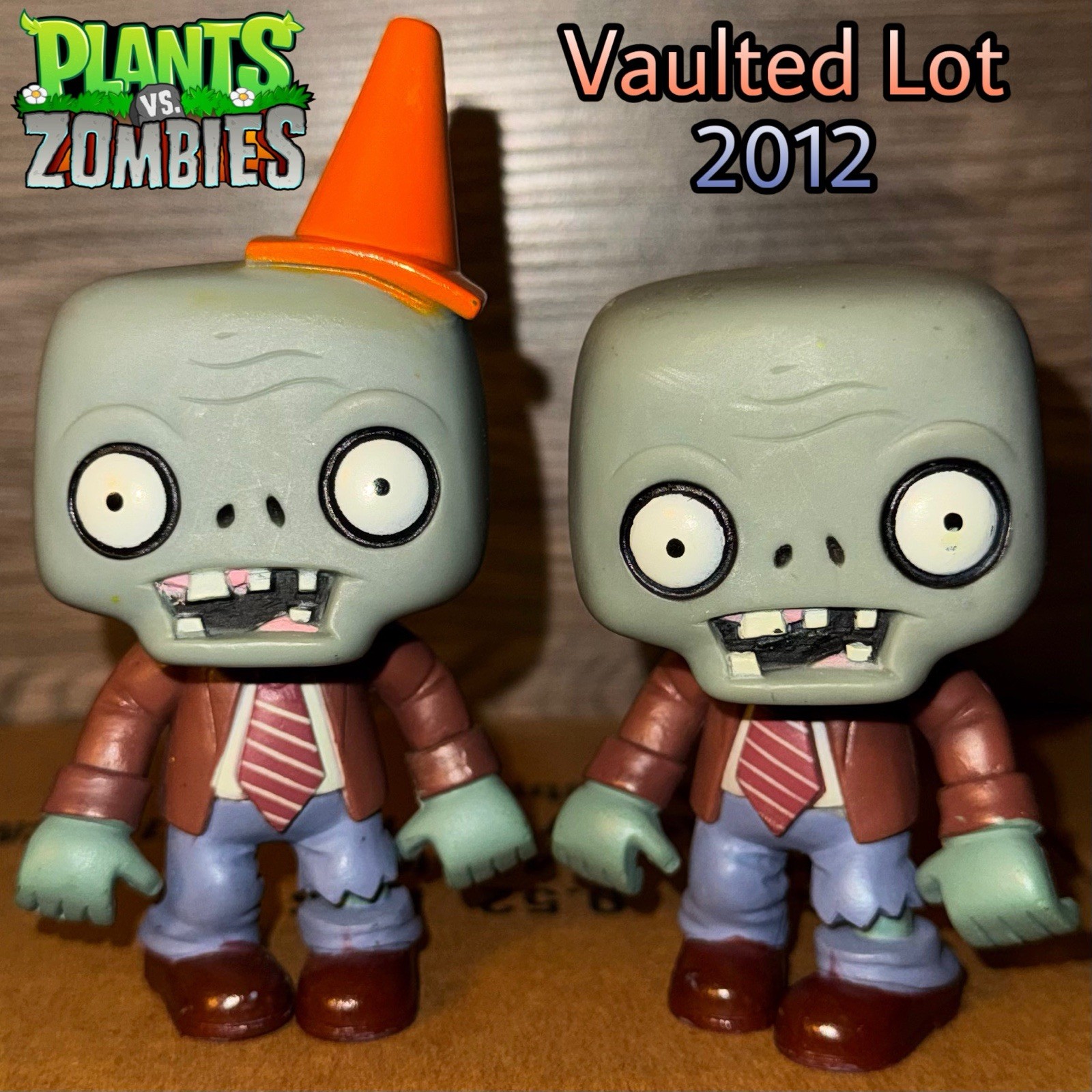 Conehead Zombie Plants vs Zombies Funko Pop Games Vaulted Vinyl Figure Lot 2012