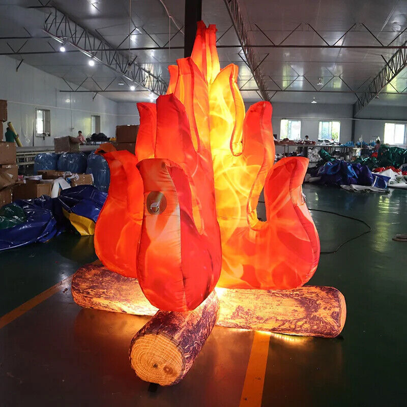 Fake Fire Decor Inflatable Fire Large Inflatable Advertisement Flame W/LED Light