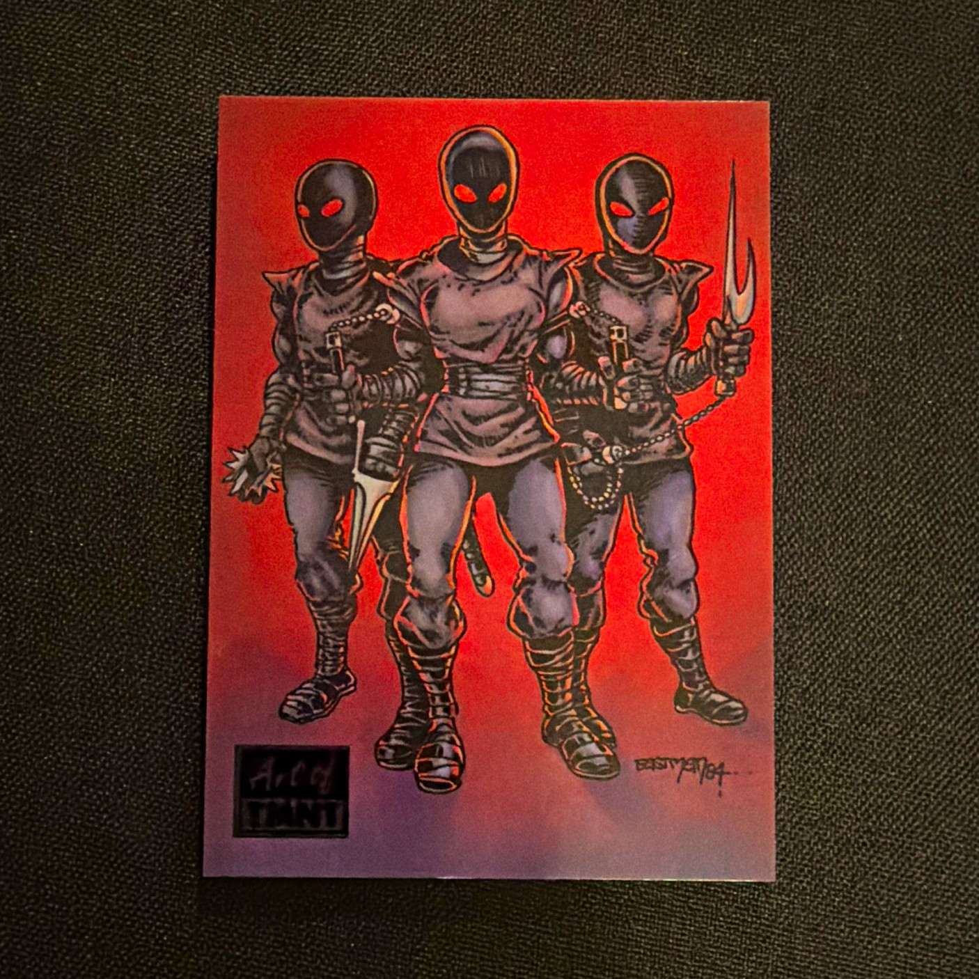 2019 topps art of tmnt new visions the evil ninja, foot clan /50
