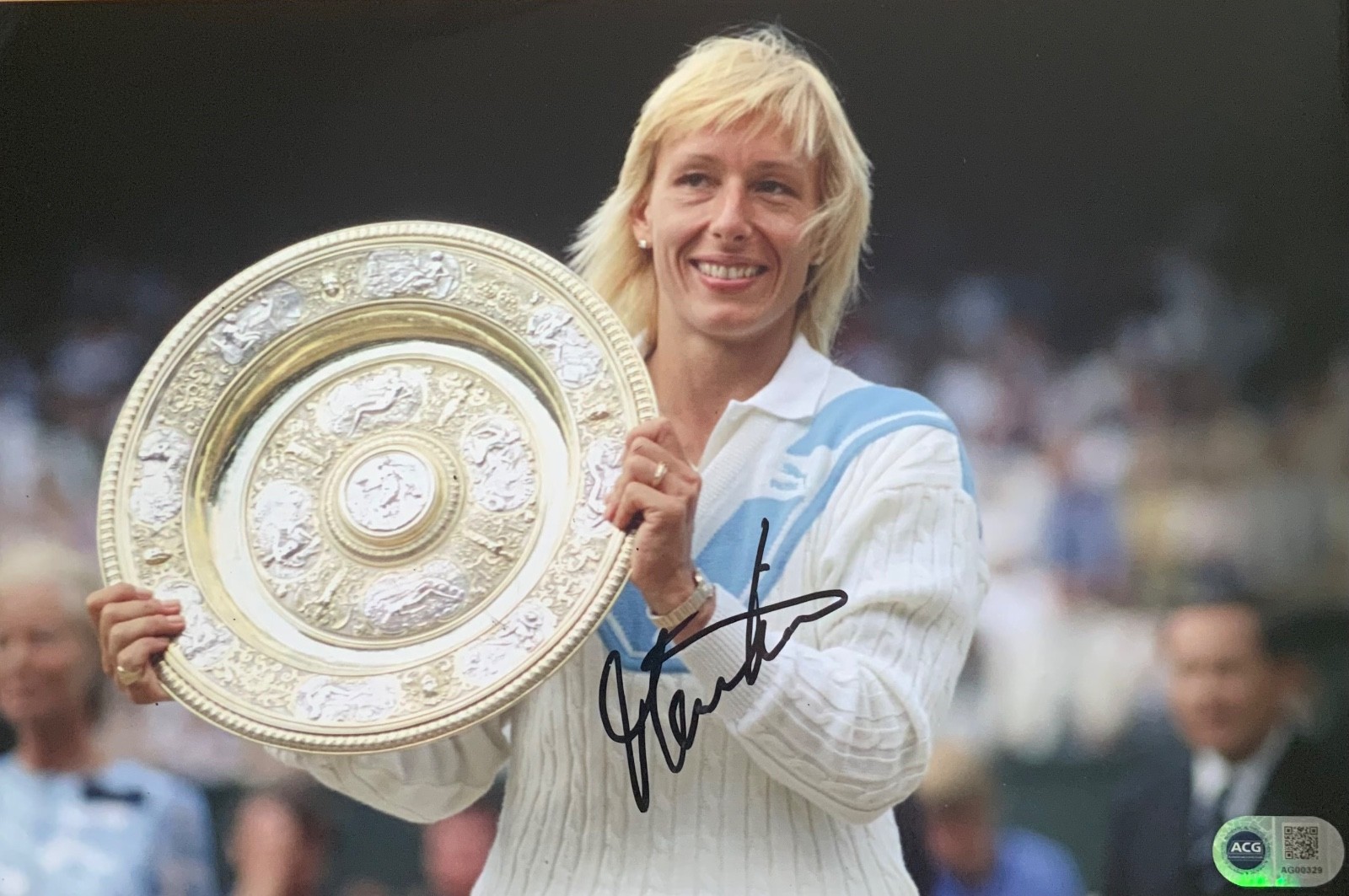 Martina Navratilova signed 12x8 photo RACC Trusted ACGCert