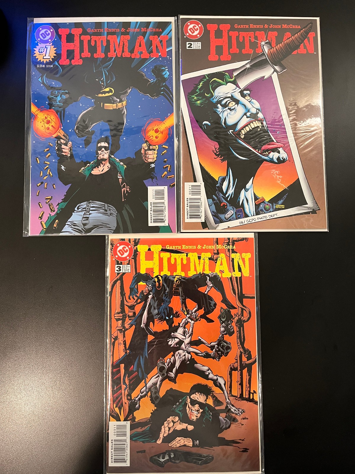 Hitman #1-3 (1996) DC Comics Garth Ennis 1st Hitman High Grade NM Batman Joker