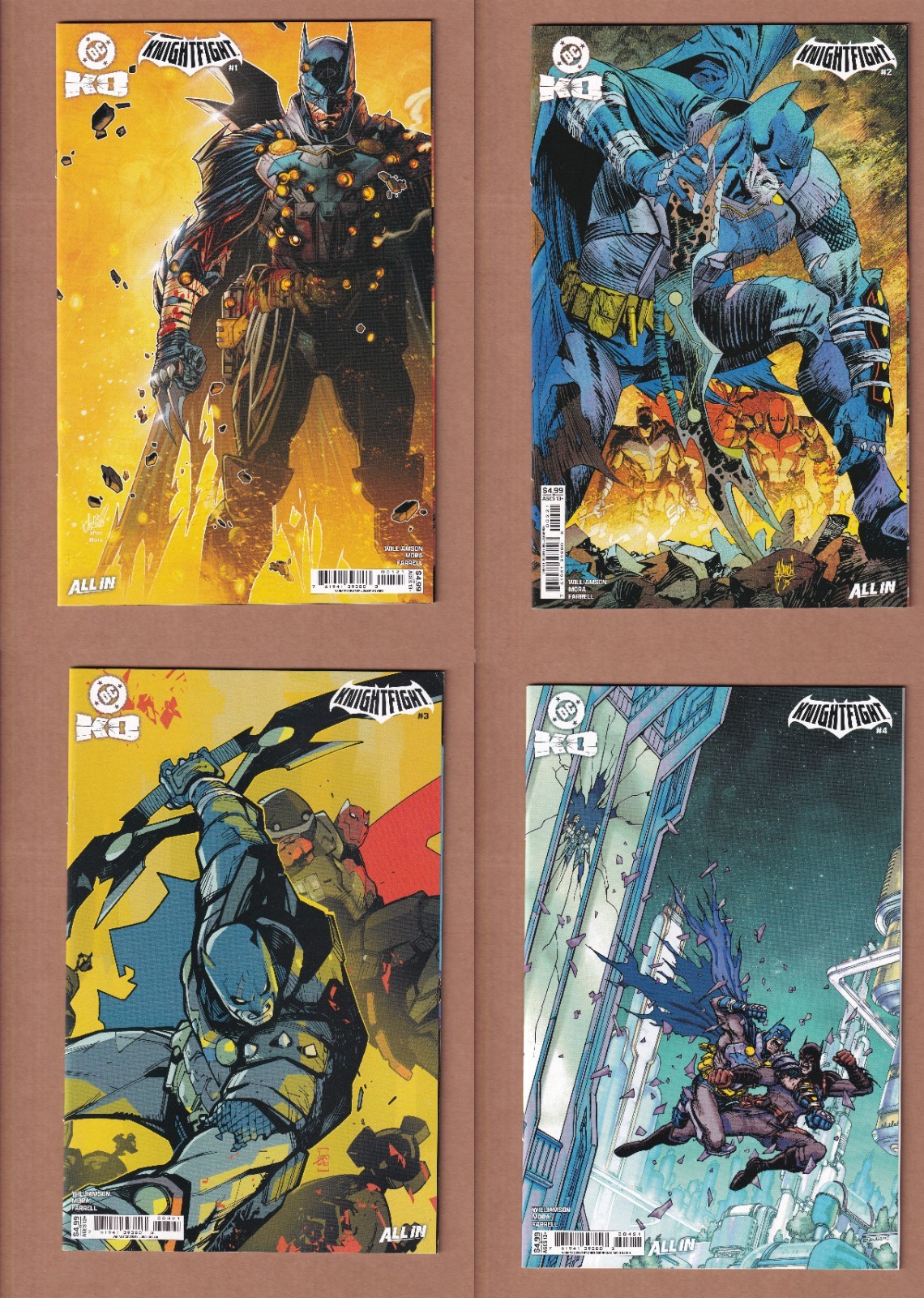 DC K.O. Knightfight #1-4 (DC, Joshua Williamson, Dan Mora, 2026) complete