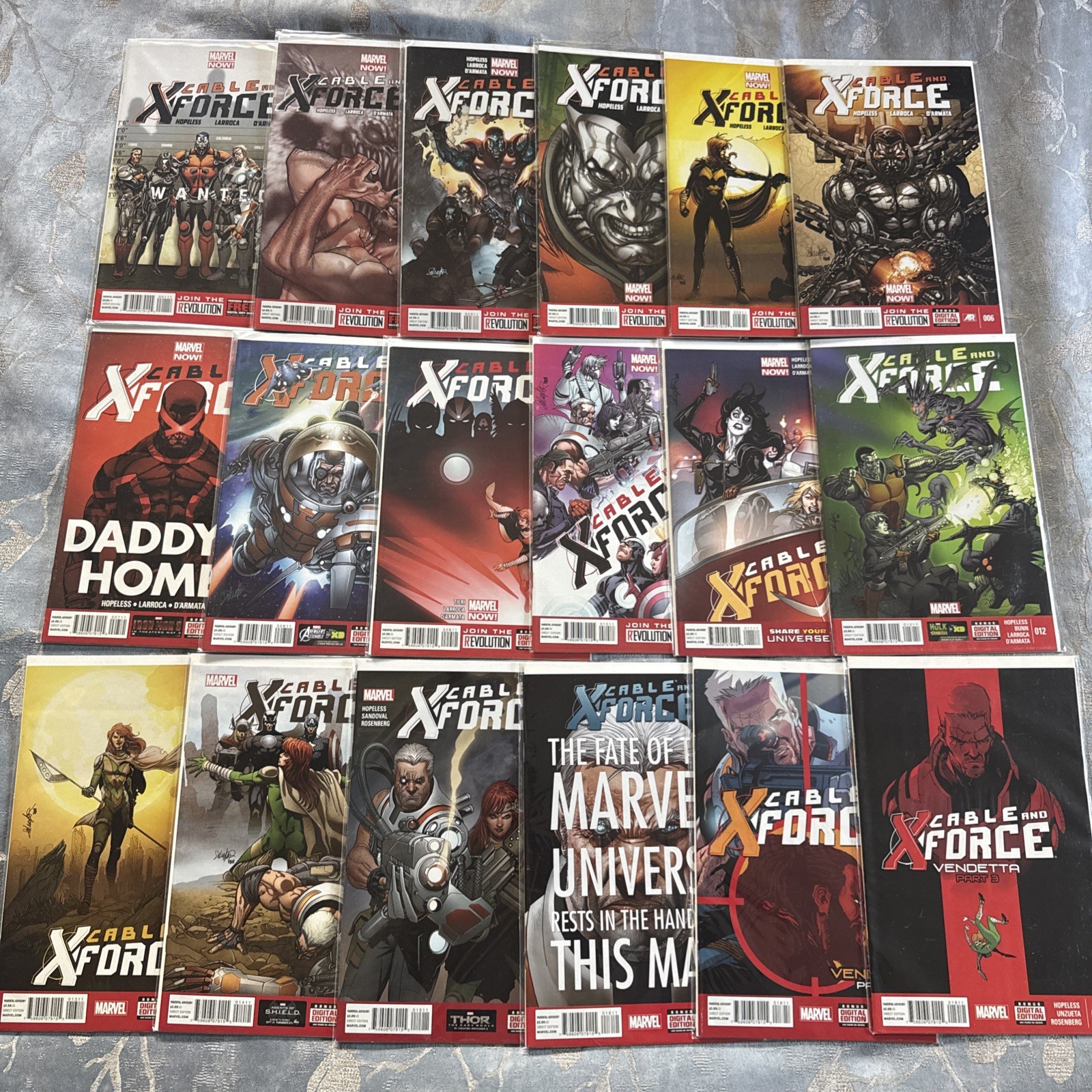 Cable and X-Force 1 to 19 (missing #17)