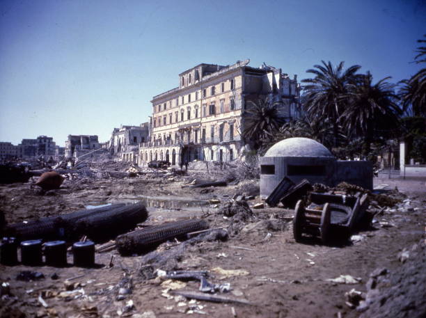 Operation Shingle Anzio Italy April 15 1944 reinforced concrete pi- Old Photo