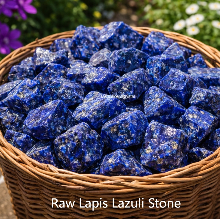 10PCS Natural Rough Lapis Lazuli Blue Crystal Gemstones Healing Energy Raw Rocks