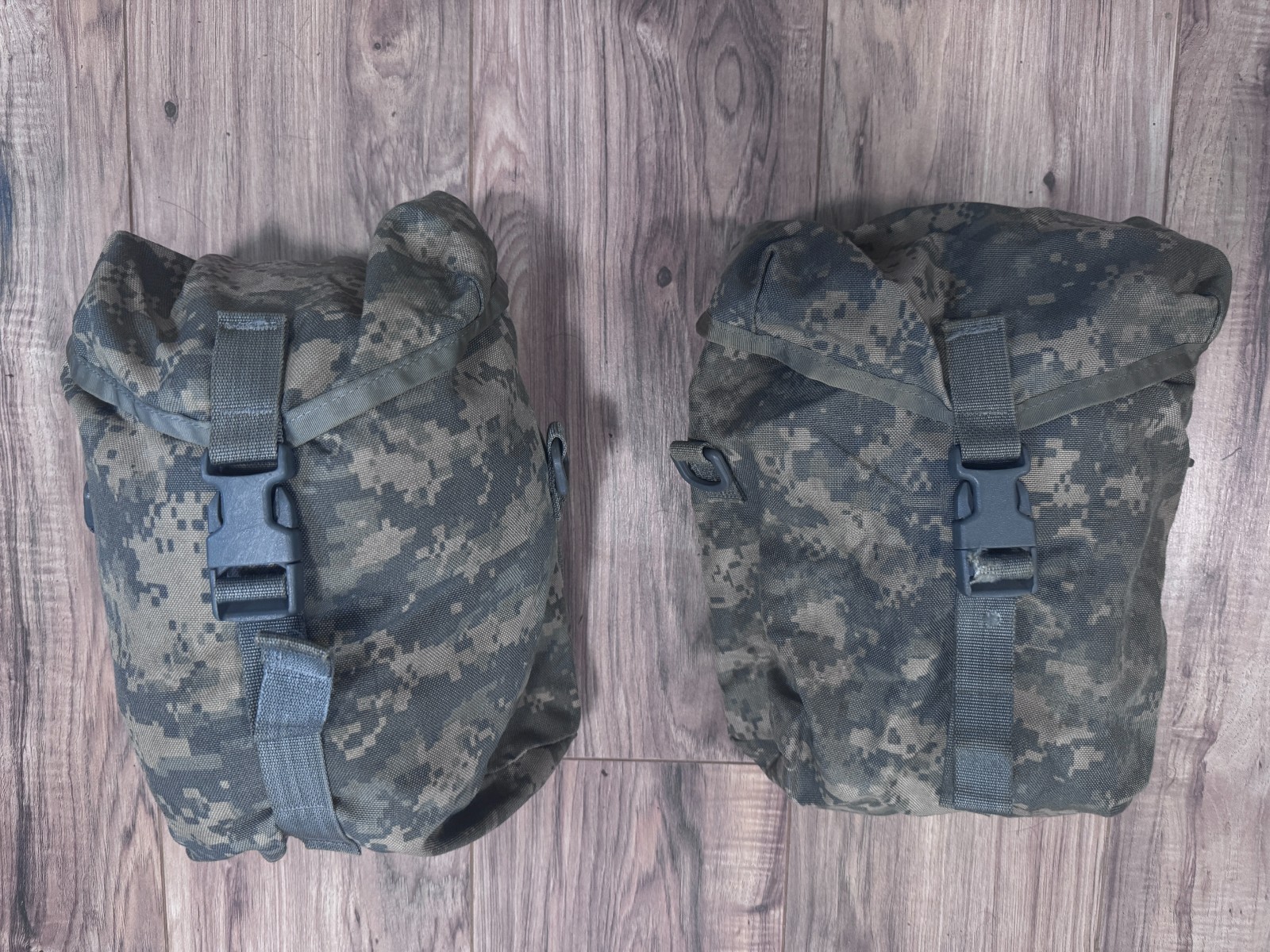 2 USGI MOLLE II Sustainment Pouches ACU Digital Rucksack Military Surplus
