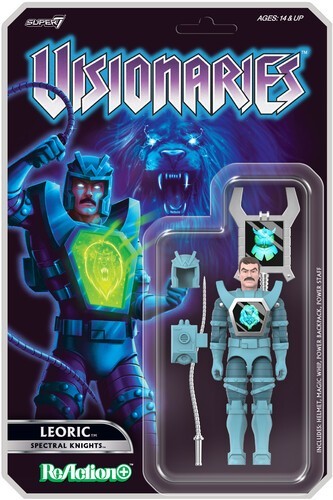 WB  Super7 - Visionaries - ReAction+ Wv1 - Leoric (Collectible, Action Figure)