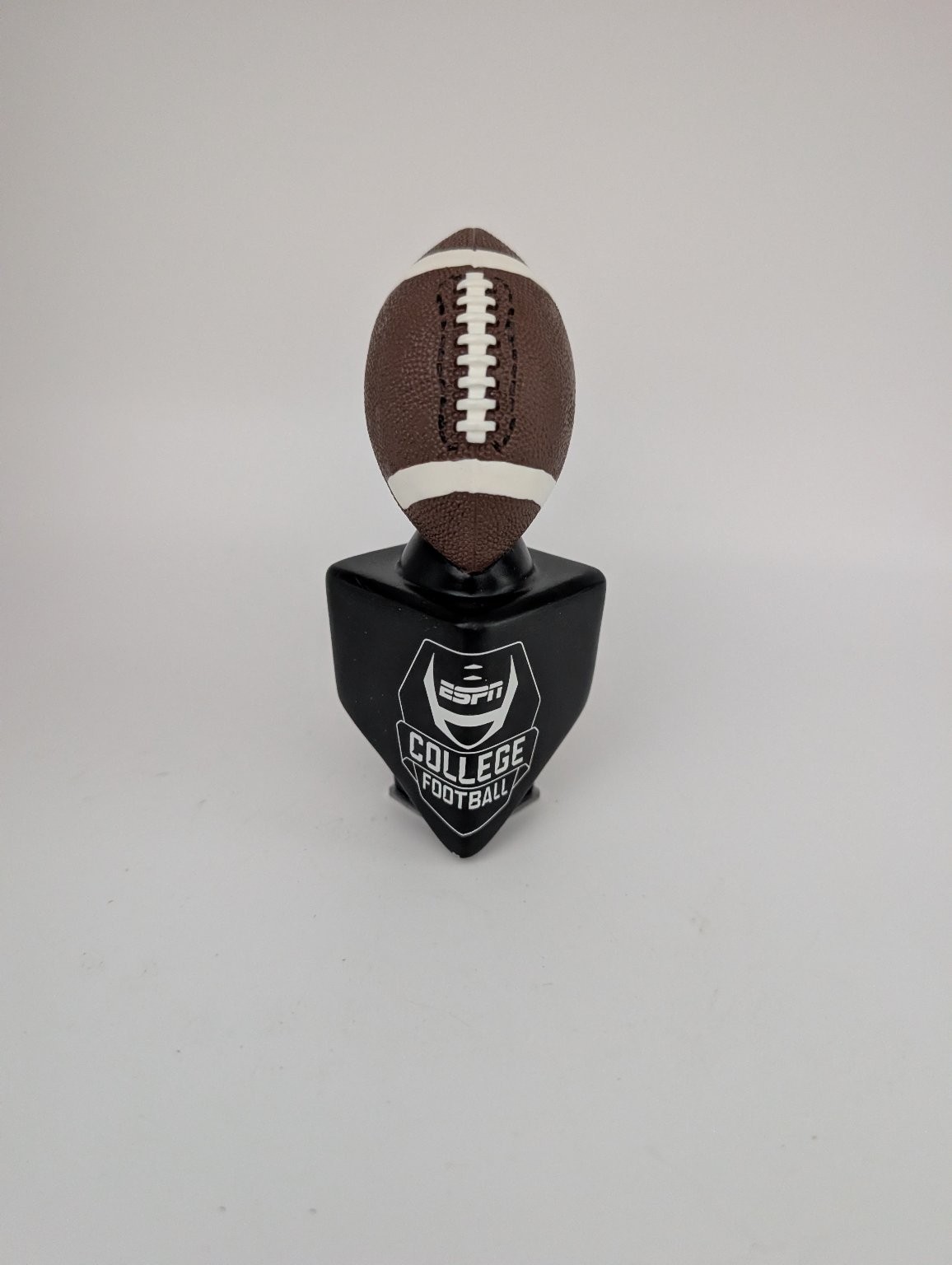 ESPN College Football Tap Handle Brown Black Official Sponsor Resin 7\