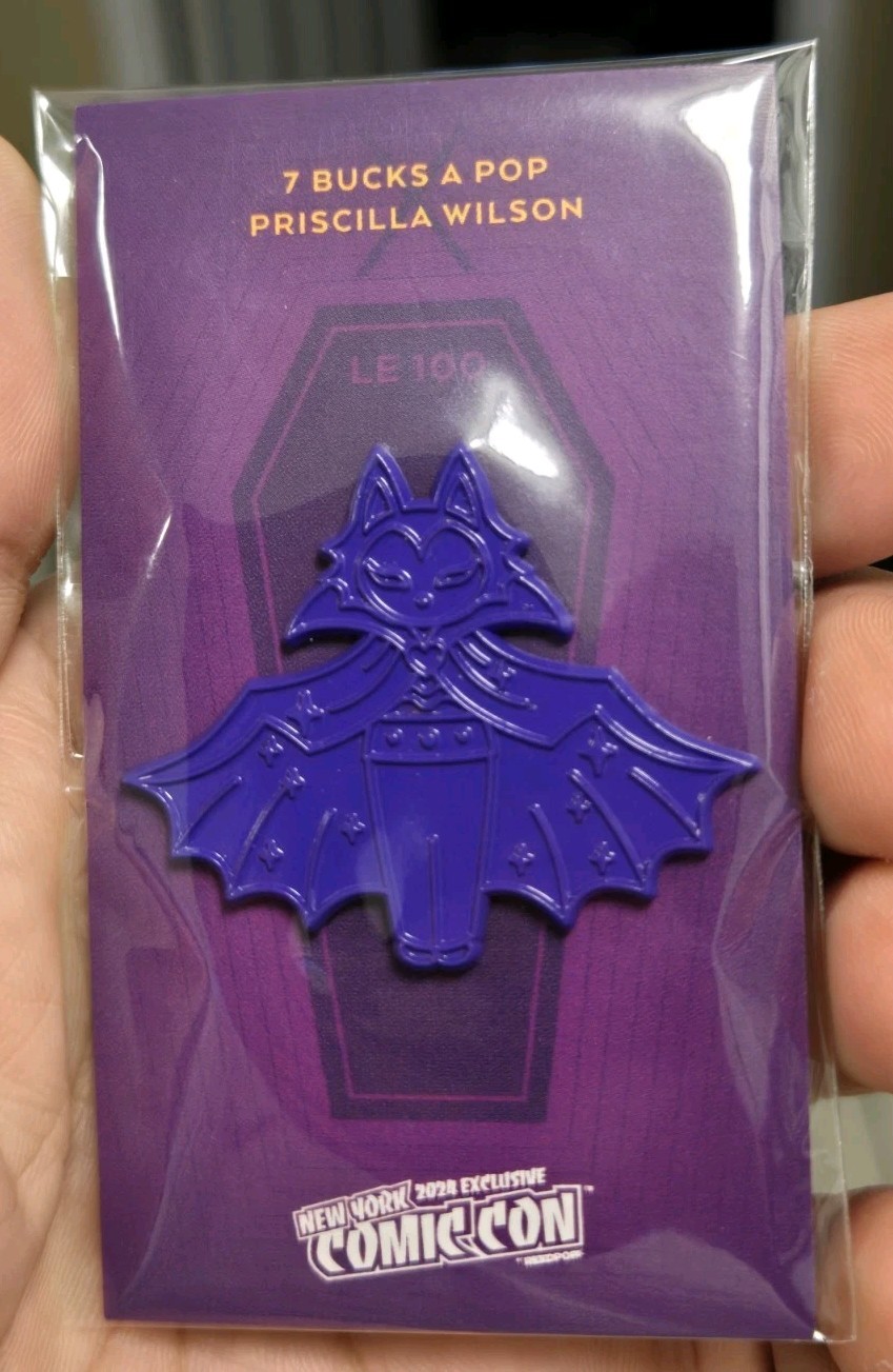 PROTOTYPE 7BAP 1 Of 1 Enamel Pin Plate Soonay Vampire Priscilla Wilson NYCC