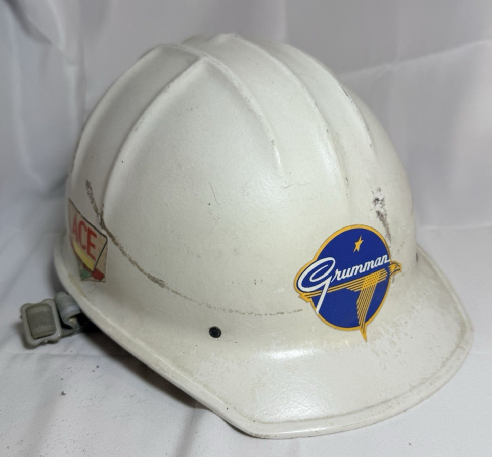 Vintage GRUMMAN Hard Hat Missile Space Rocket NASA Apollo LUNAR MODULE, Jackson