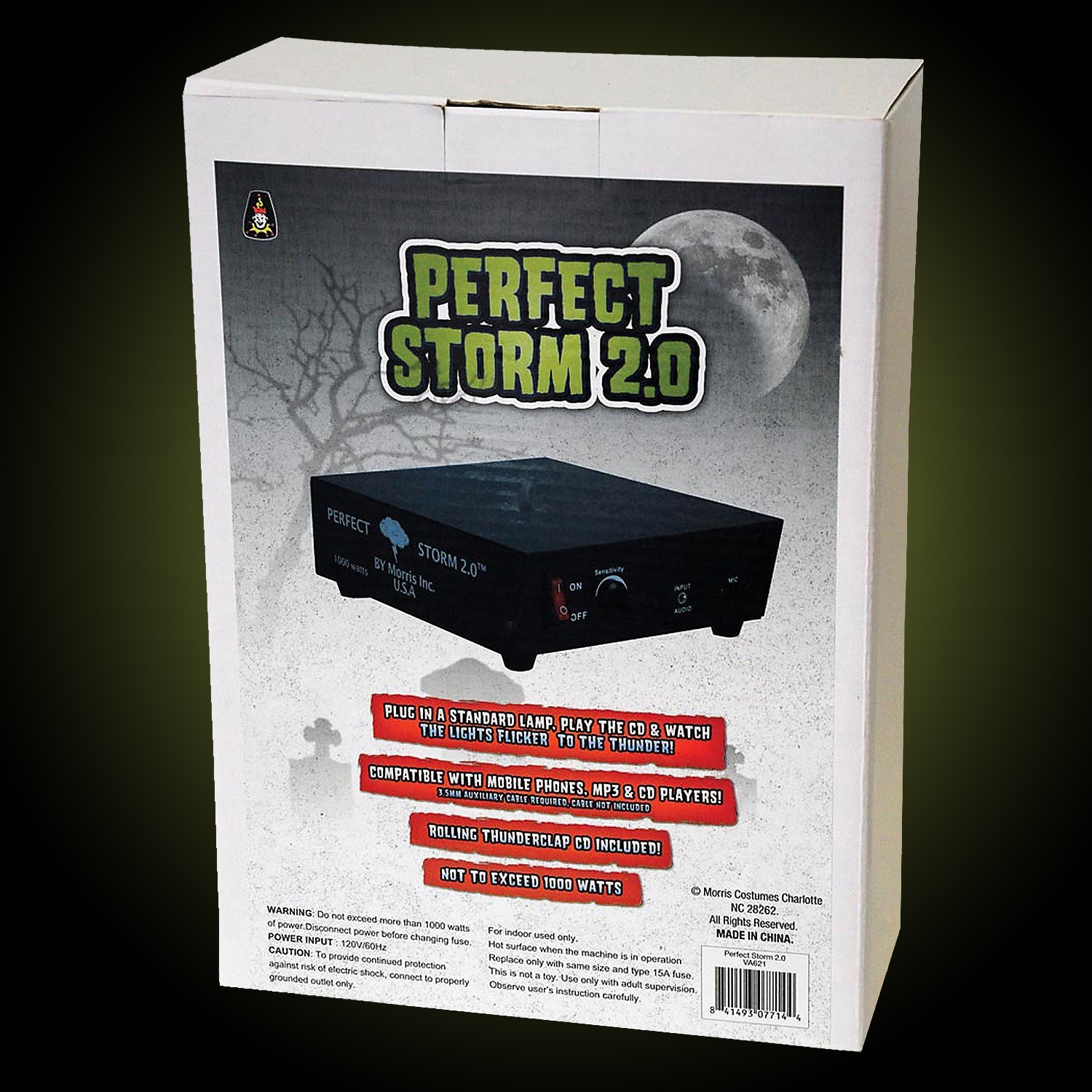 Perfect Storm Special Effects Machine Thunderstorm Lightning Music Halloween