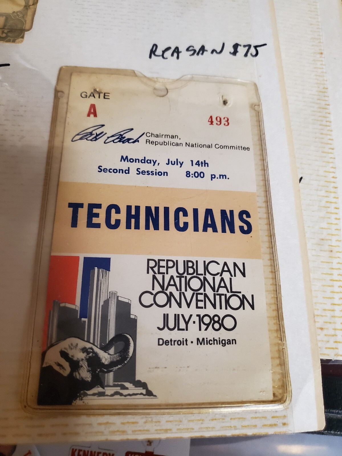 President Ronald Reagan 1980 Rare Vintage Republican National Convention