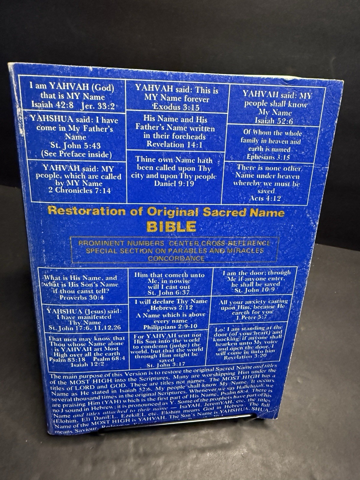 The Restoration Of The Original Sacred Name Bible  1976