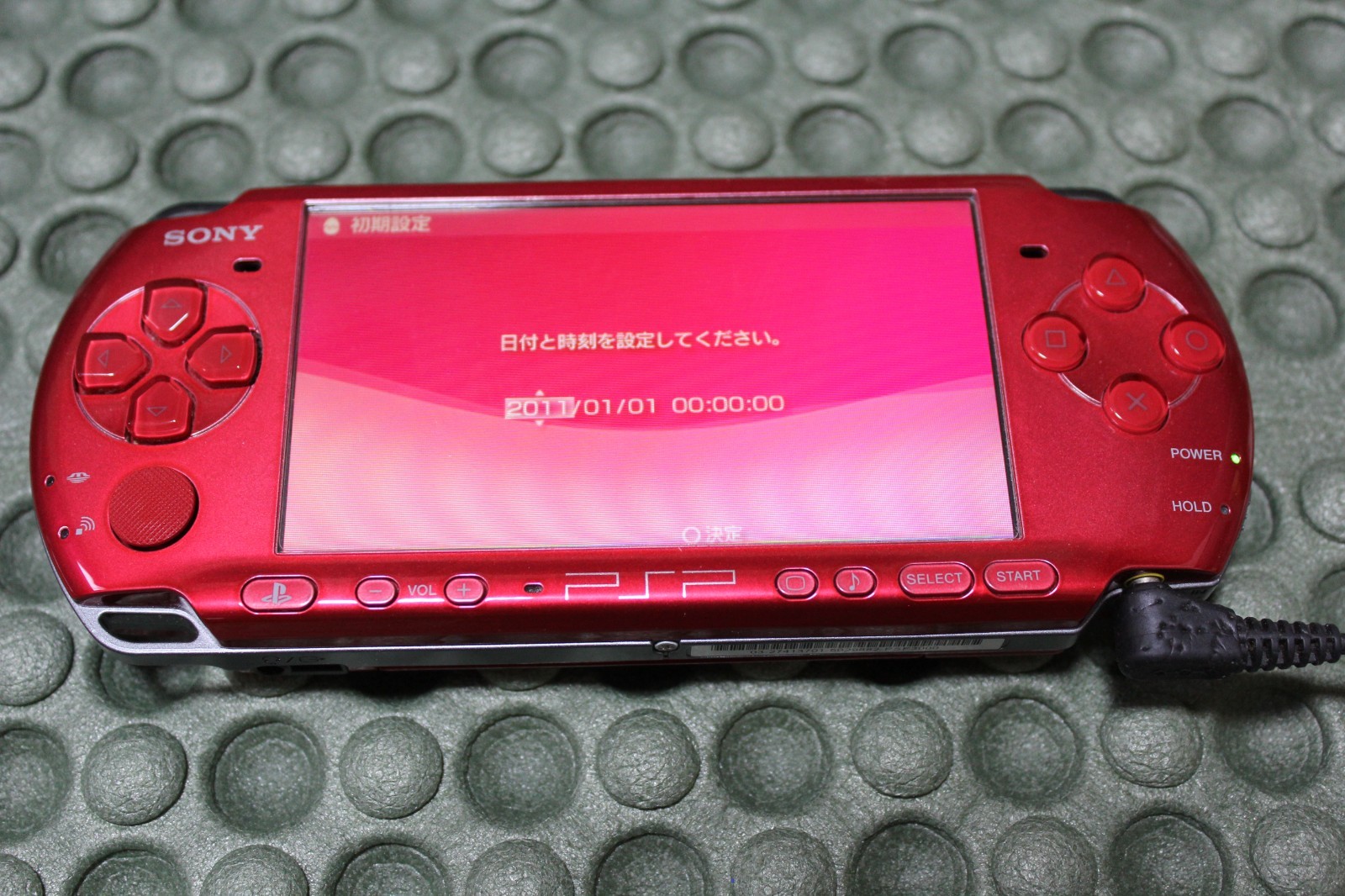 Sony PSP 3000 Radiant Red Console Only Tested No Battery Charger Japan