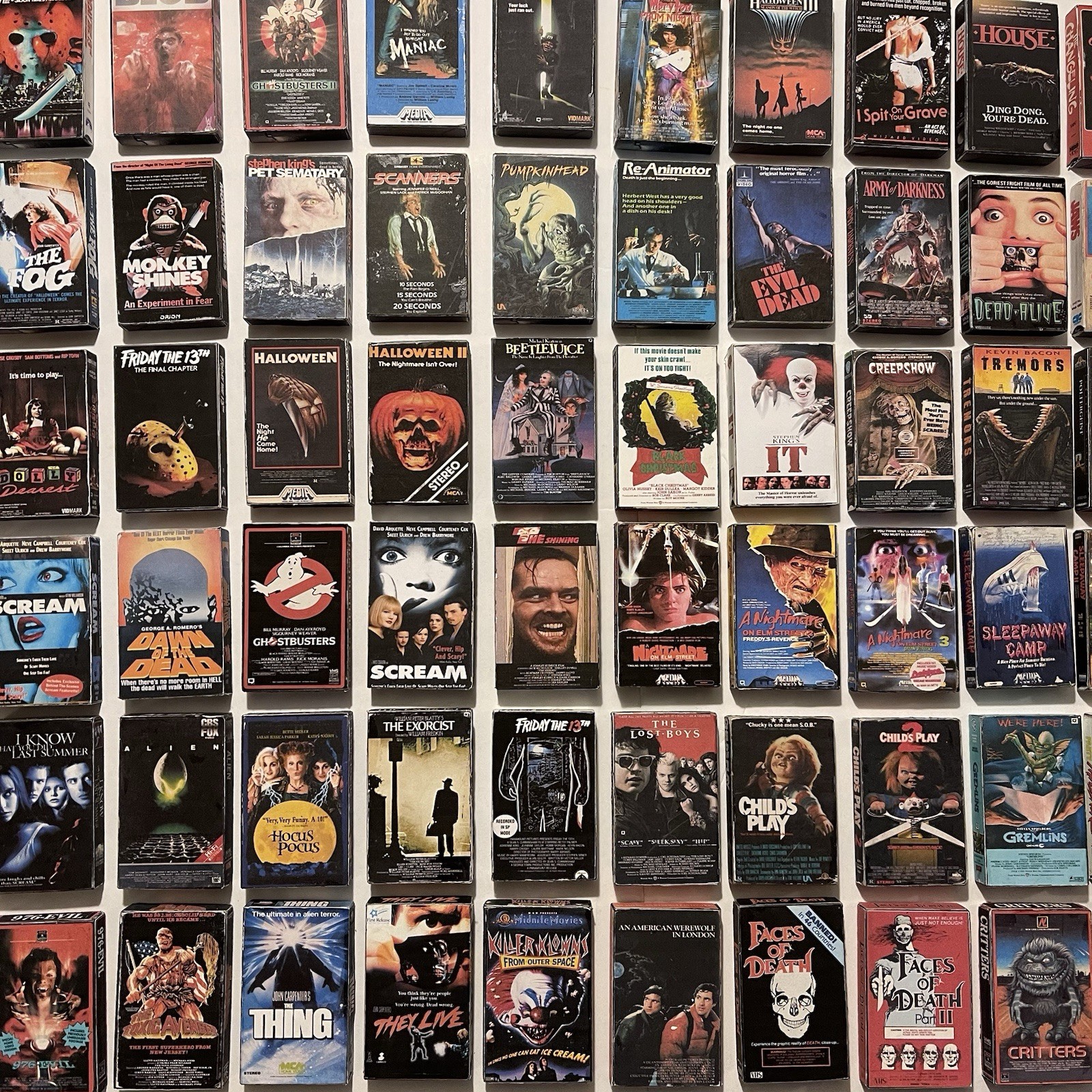 Retro 3D Horror Movies Mini VHS Refrigerator Magnets Collectable