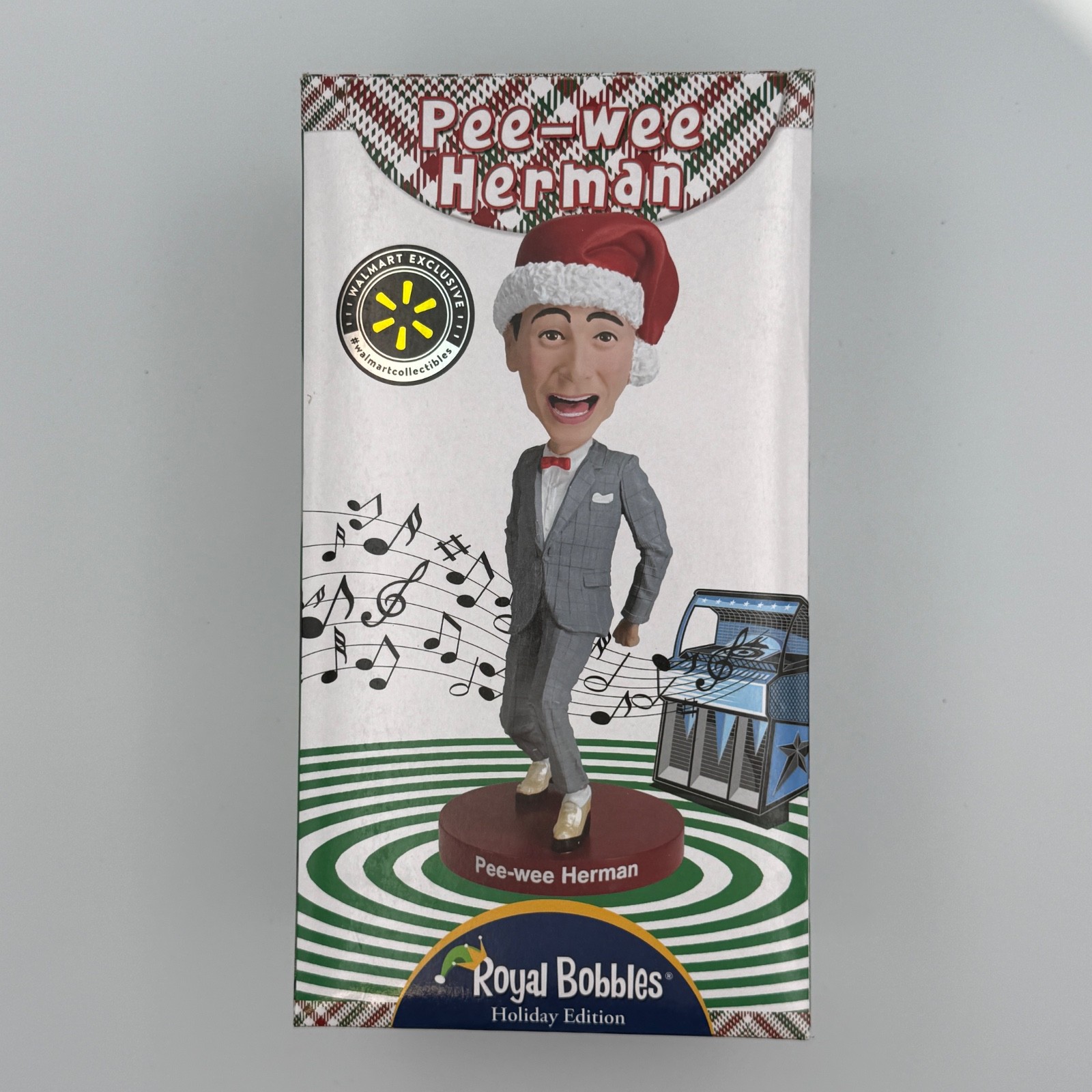 PEE-WEE HERMAN Holiday Bobblehead Big Shoe Dance Royal Bobbles *CIB*