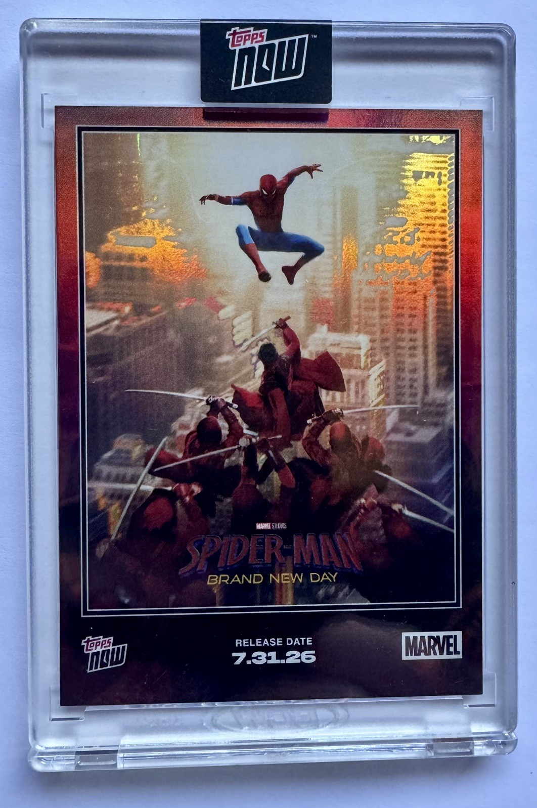 2026 Topps Now Spider-Man Brand New Day Poster SP #SMSP1 - SEALED REFRACTOR RARE