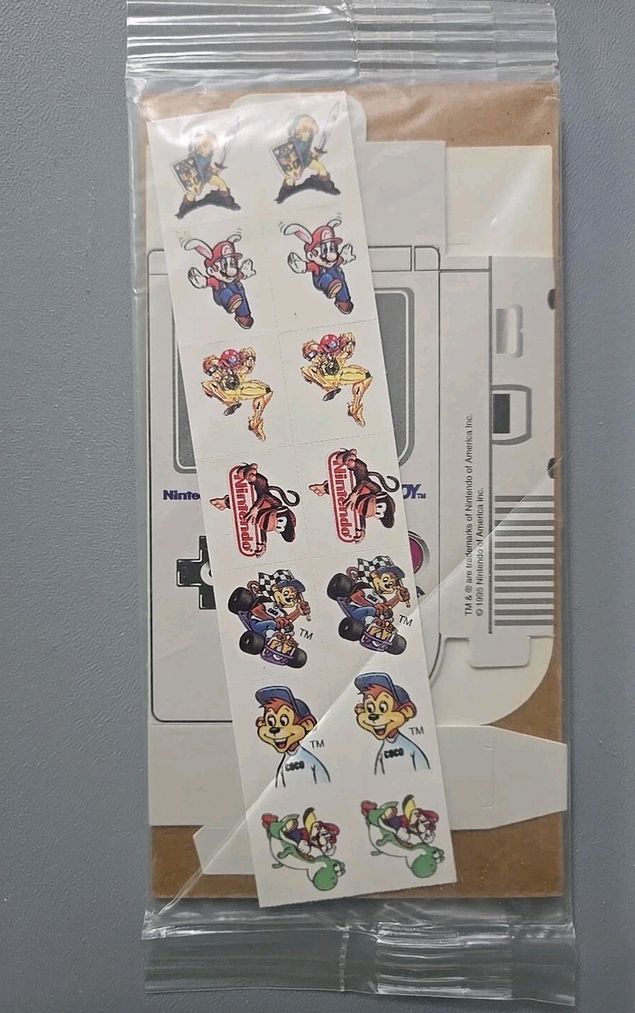 Kellogg's 1995 Nintendo Sticker Game Boy (30 Stickers)