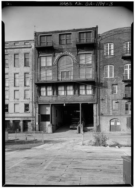 Savannah GA 1900s Savannah Cotton Exchange North Rear East Bay Street
