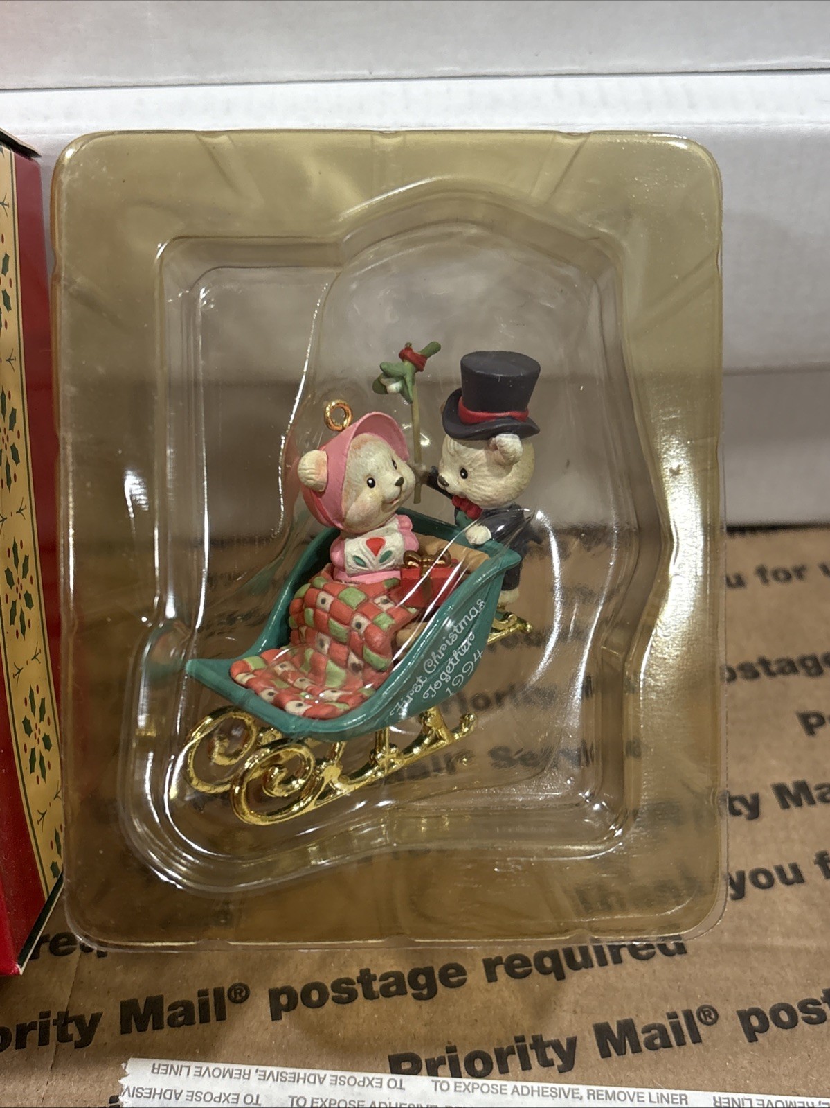 Heirloom collection Carlton cards 1994 First Christmas Together Ornament 