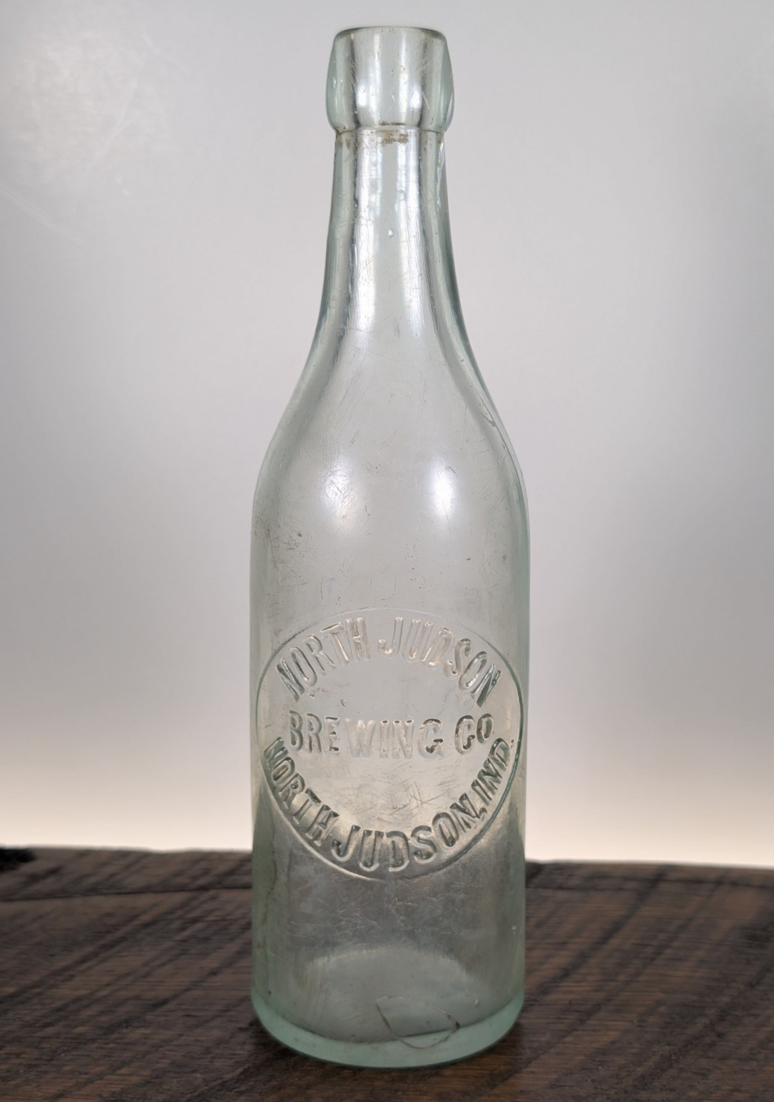EXT RARE North Judson Brewing Co IN IND INDIANA Pint Blob Beer Bottle (READ)