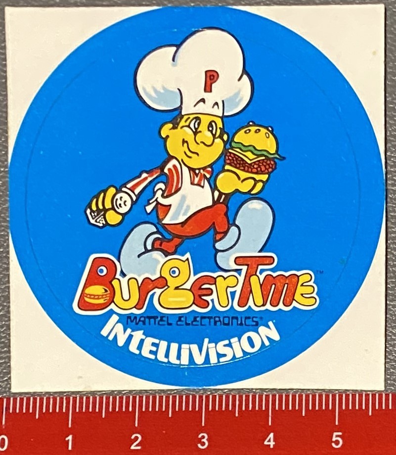 Mattel Electronics Burgertime Intellivision Decal/Decal (120716148)