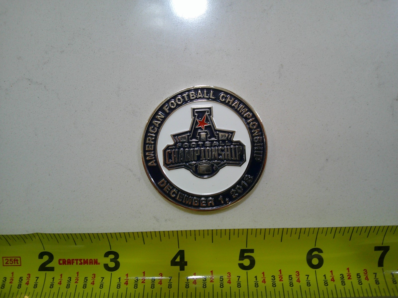 RARE 2018 AFL AMERICAN FOOTBALL LEAGUE CHAMPIONSHIP MILITARY CHALLENGE COIN NFL