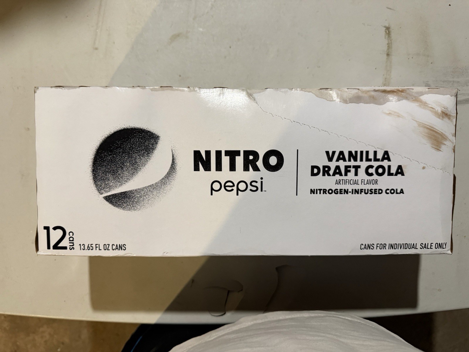 Nitro Pepsi Vanilla Draft Cola 12 Pack 13.65oz Cans DISCONTINUED Sealed Case