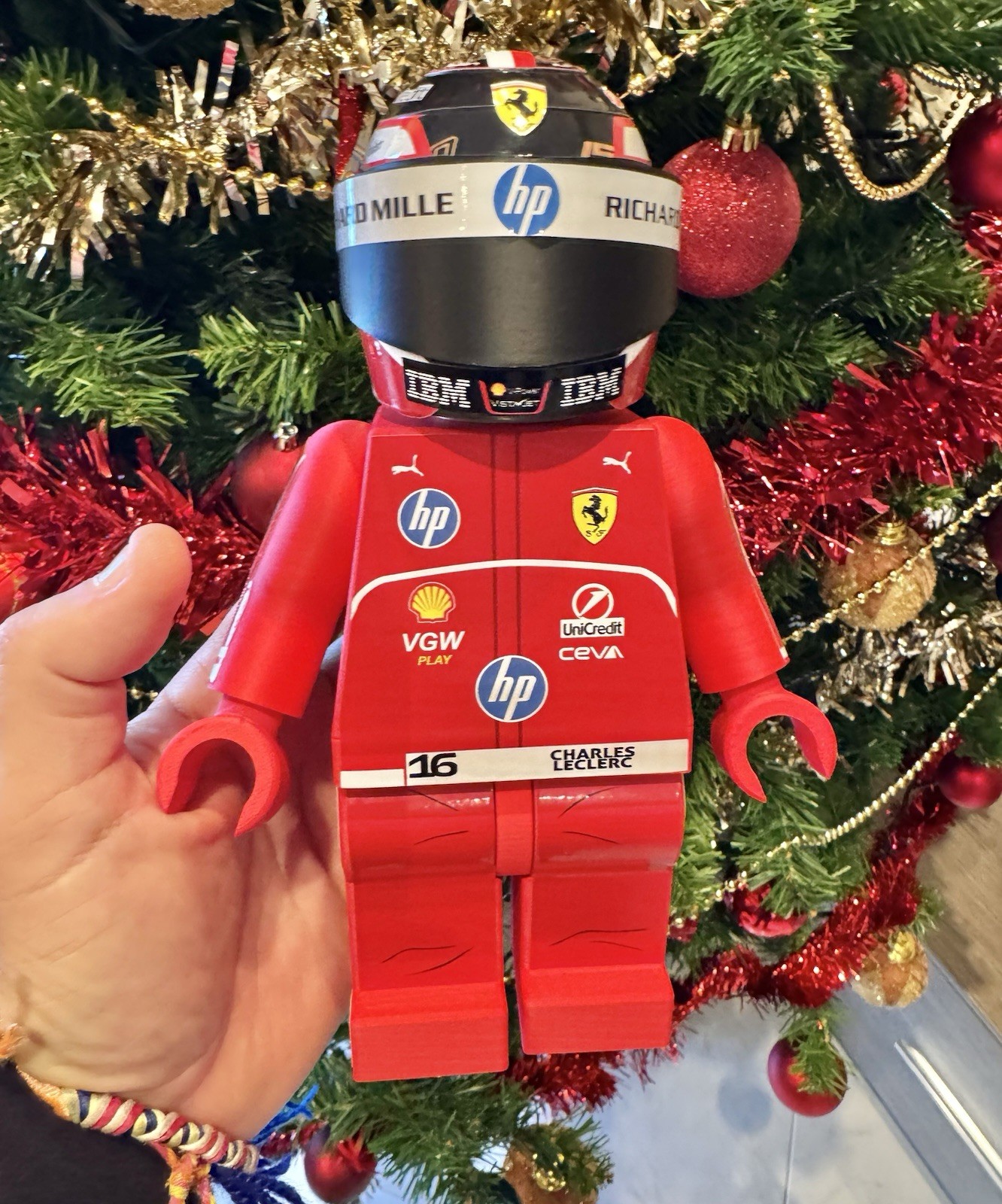 F1 Minifigure Figure 23/24 Cm XXL Charles Leclerc 2025 150gp Ferrari Special