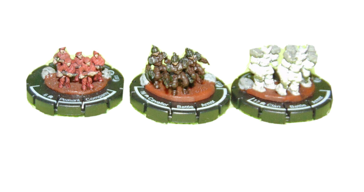 MechWarrior WizKids BattleTech Infantry Stands Lot of 3 Battle Armor Clix