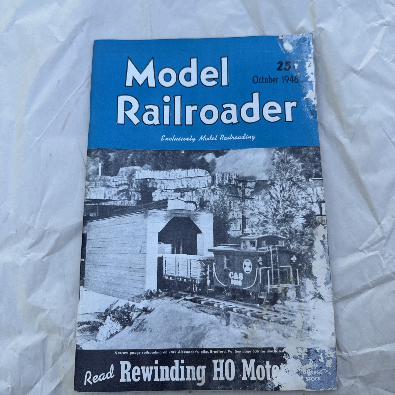 Model Railroader Magazine Oct 1946 Railroad Trains Layouts See Pics Vintage